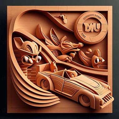 3D model Looney Tunes Racing game (STL)